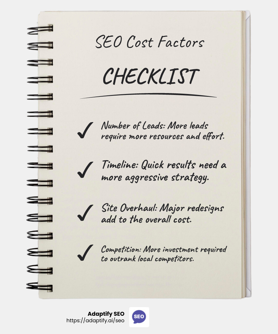 ROI Calculation for SEO Investment - seo for doctors marketing agency infographic checklist-notebook