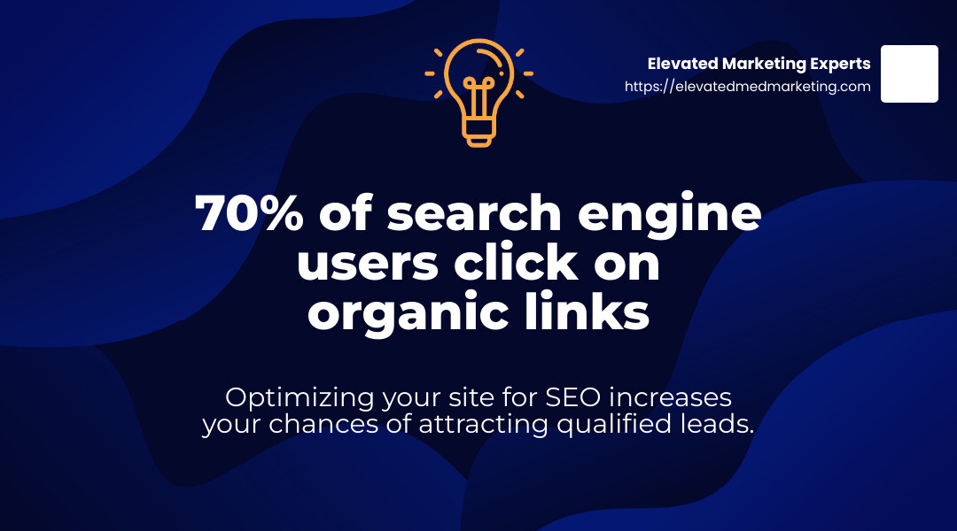 SEO Benefits - content marketing for plastic surgeons infographic simple-stat-landscape-lightbulb