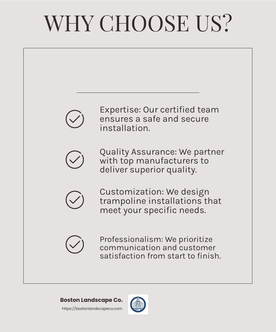 Inground Trampoline Installations Save Big on Inground Trampolines! - how much does it cost to install an inground trampoline infographic checklist-light-beige