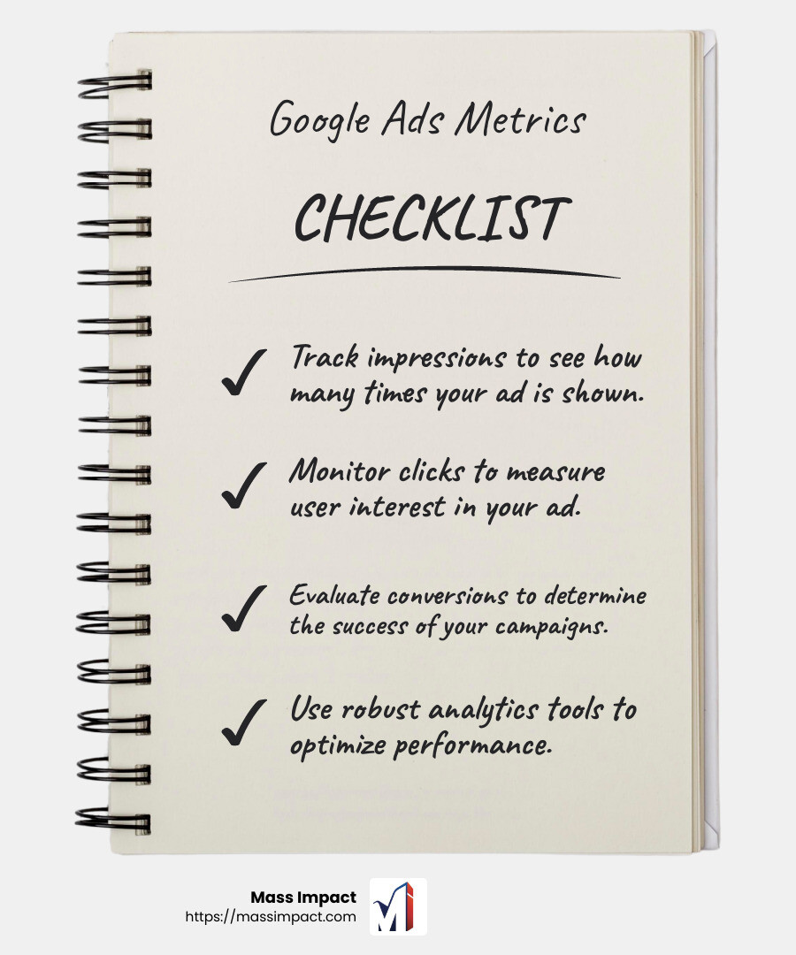 Google Ads Campaign Performance - ppc advertising services infographic checklist-notebook