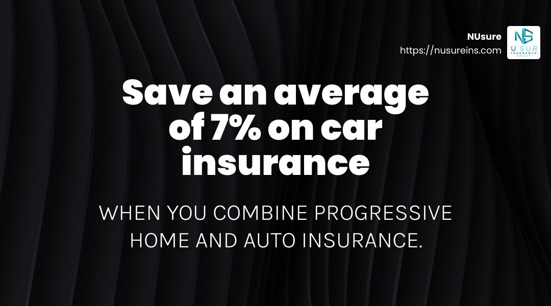 Save an average of 7% on car insurance when you combine Progressive home and auto.Δ - home insurance policy quotes infographic simple-stat-landscape-dark