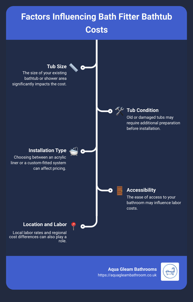 average cost factors - average cost of bath fitter bathtub infographic infographic-line-5-steps