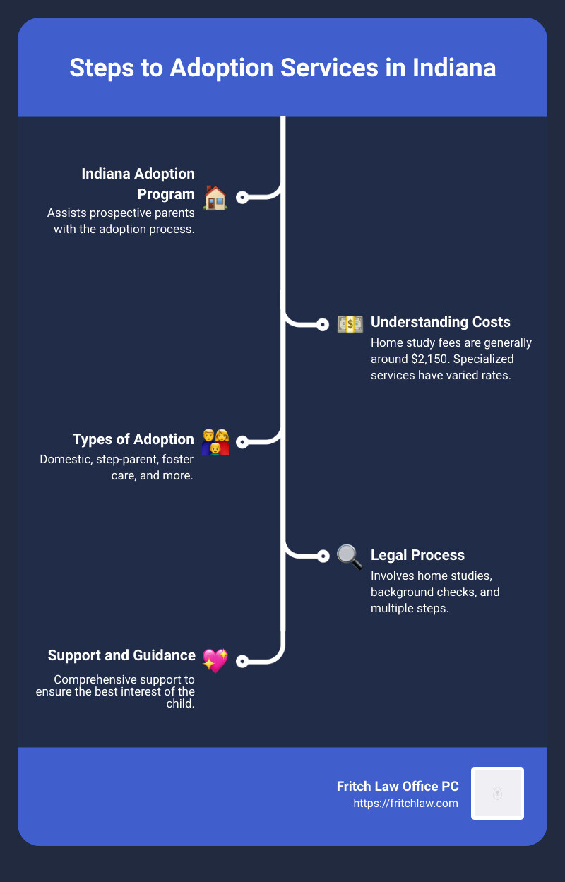 key services infographic - adoption services indiana infographic infographic-line-5-steps