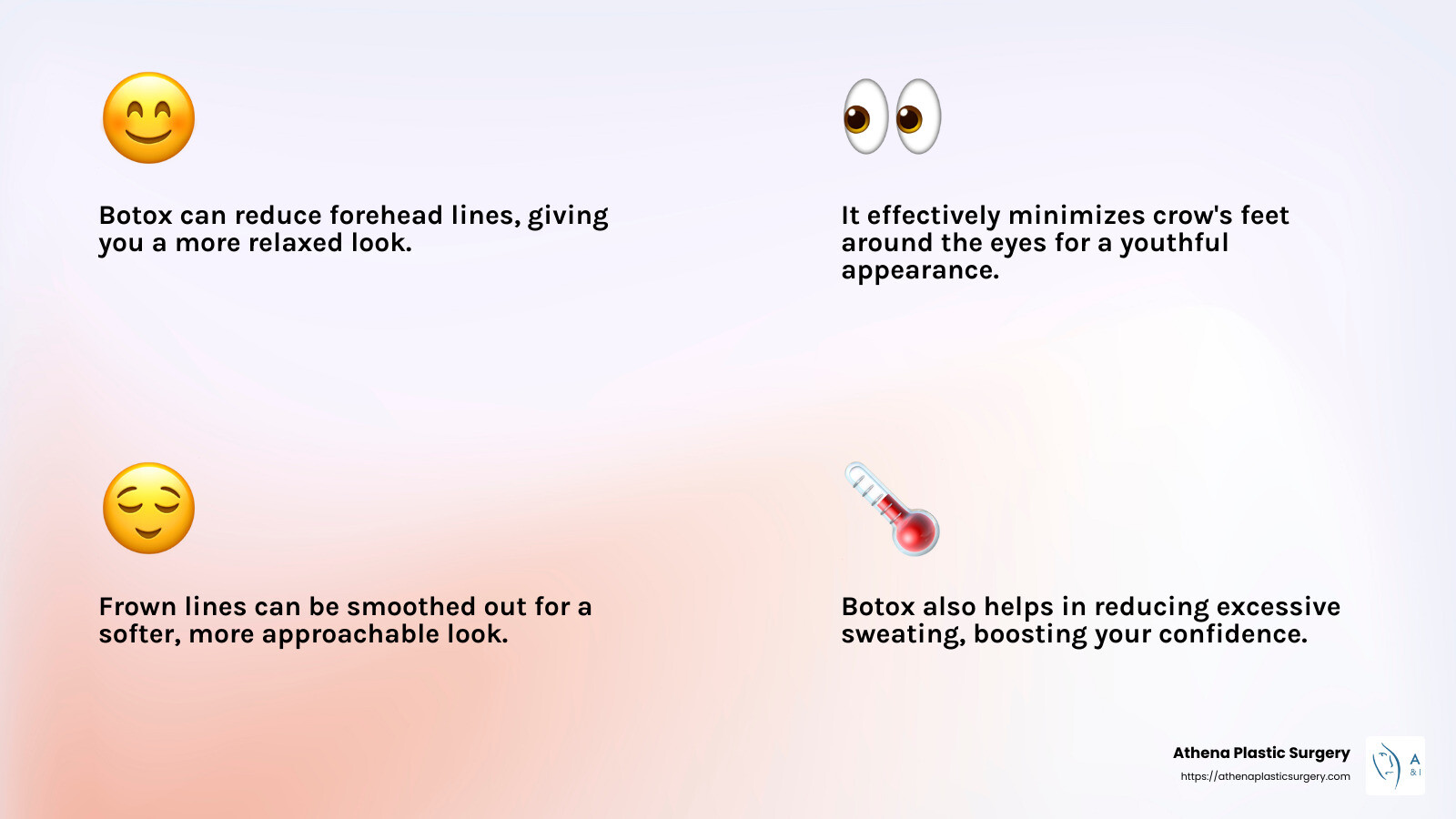 Wrinkle-Free in Stuart, FL: Your Guide to Botox Treatments 6 FDA-Approved - botox stuart fl infographic 4_facts_emoji_light-gradient