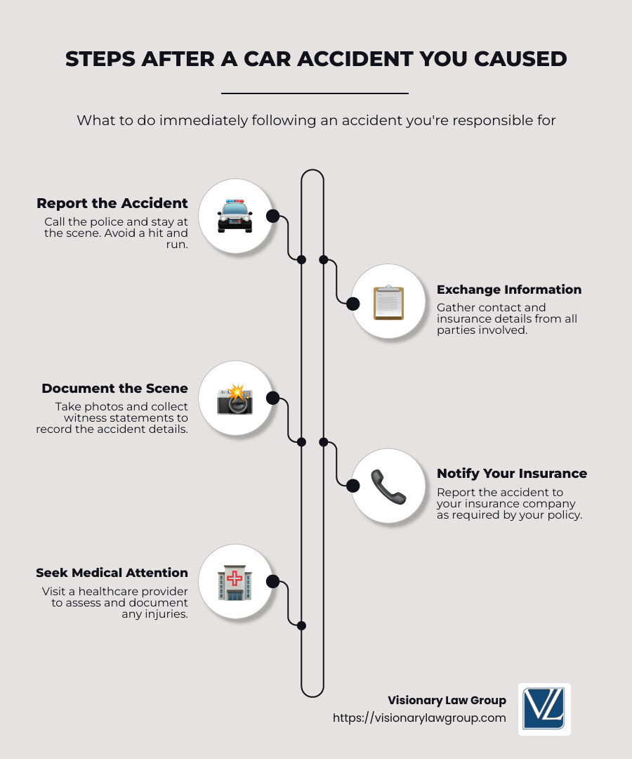 Personal Injury Claim Process - can i claim personal injury if accident was my fault infographic infographic-line-5-steps-neat_beige