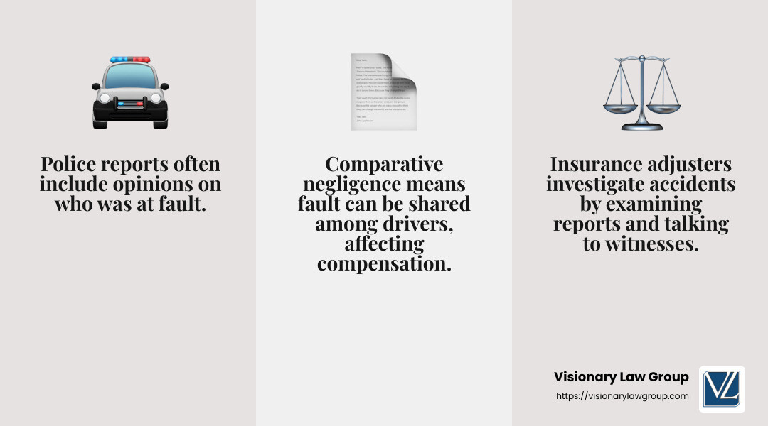 Comparative Negligence Explained - can i claim personal injury if accident was my fault infographic 3_facts_emoji_grey
