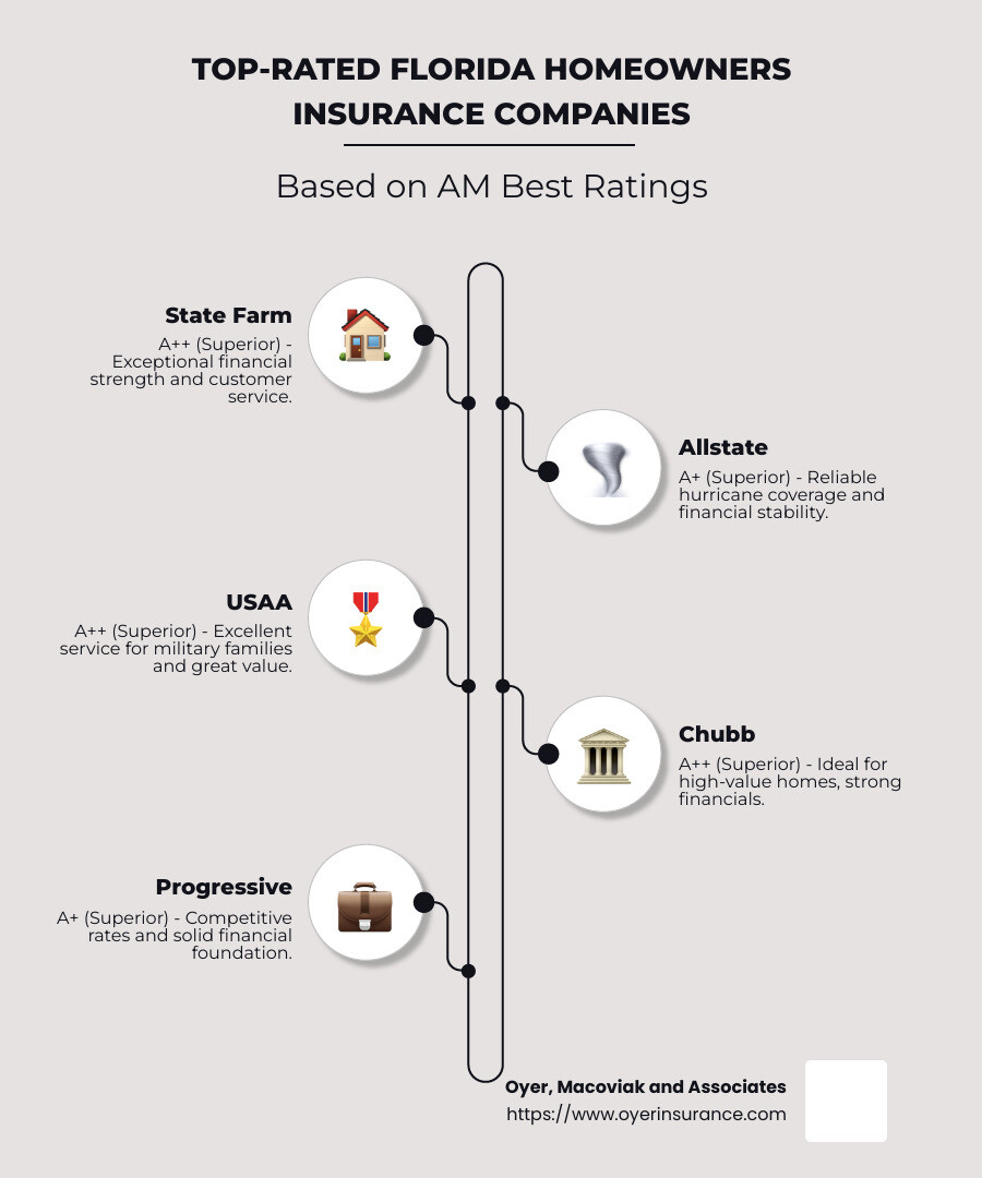 am best florida homeowners insurance ratings: Top 5 Picks 2024