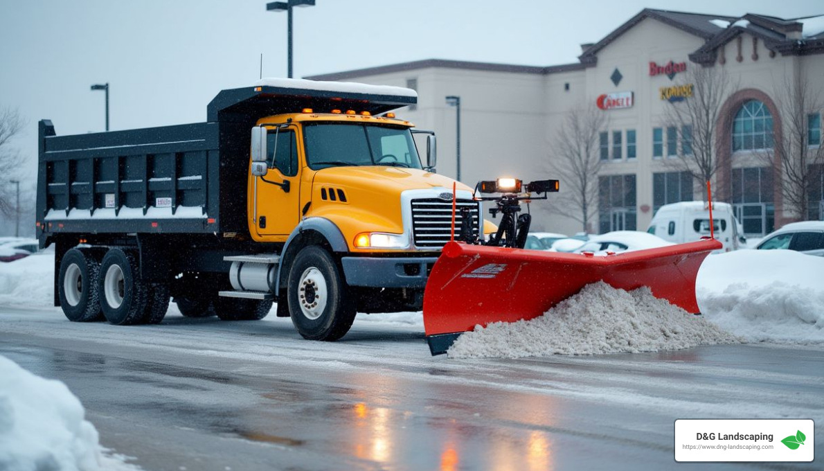 Commercial Snow Plowing - commercial snow and ice management