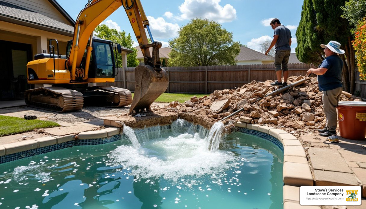 Pool Demolition Process - pool demolition
