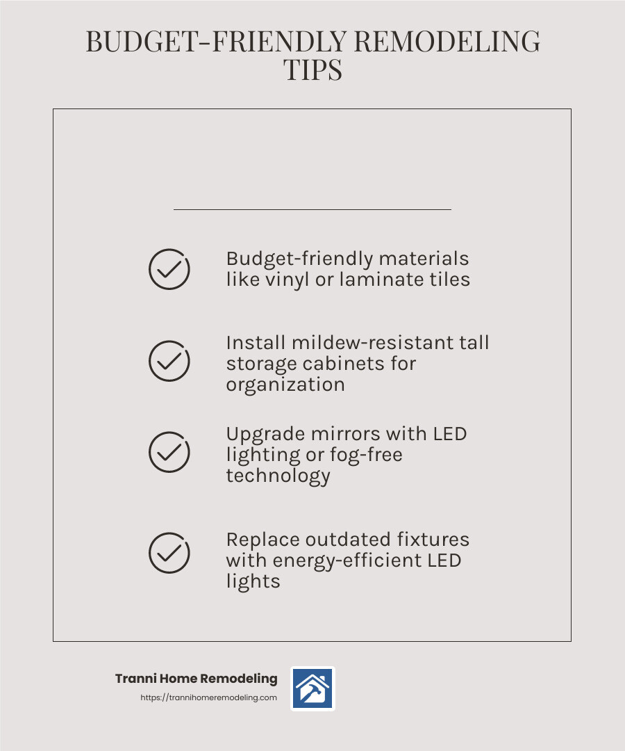 Finding Reliable Local Bathroom Remodelers: What You Need to Know 2 Bathroom Remodel Cost Breakdown - local bathroom remodelers infographic checklist-light-beige