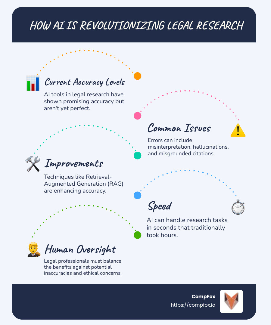 AI in legal research infographic - how accurate is ai legal infographic infographic-line-5-steps-blues-accent_colors