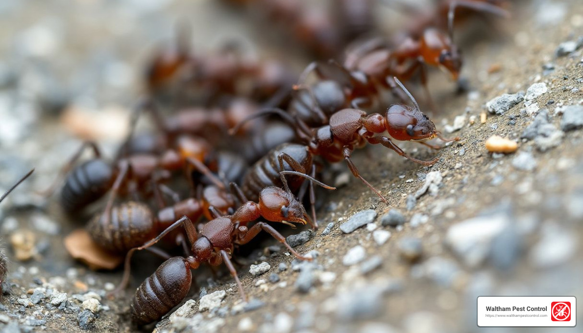 Pavement ants - pavement ant infestation
