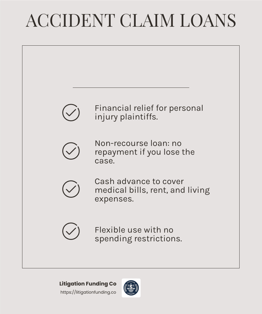 Accident Claim Loans Infographic - accident claim loans infographic checklist-light-beige