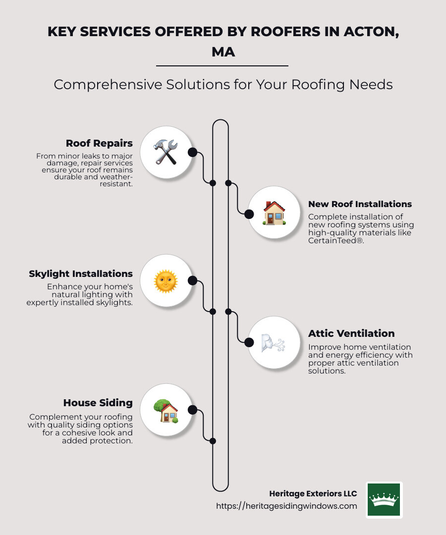 Local Roofers Acton - Roofers Acton MA infographic infographic-line-5-steps-neat_beige