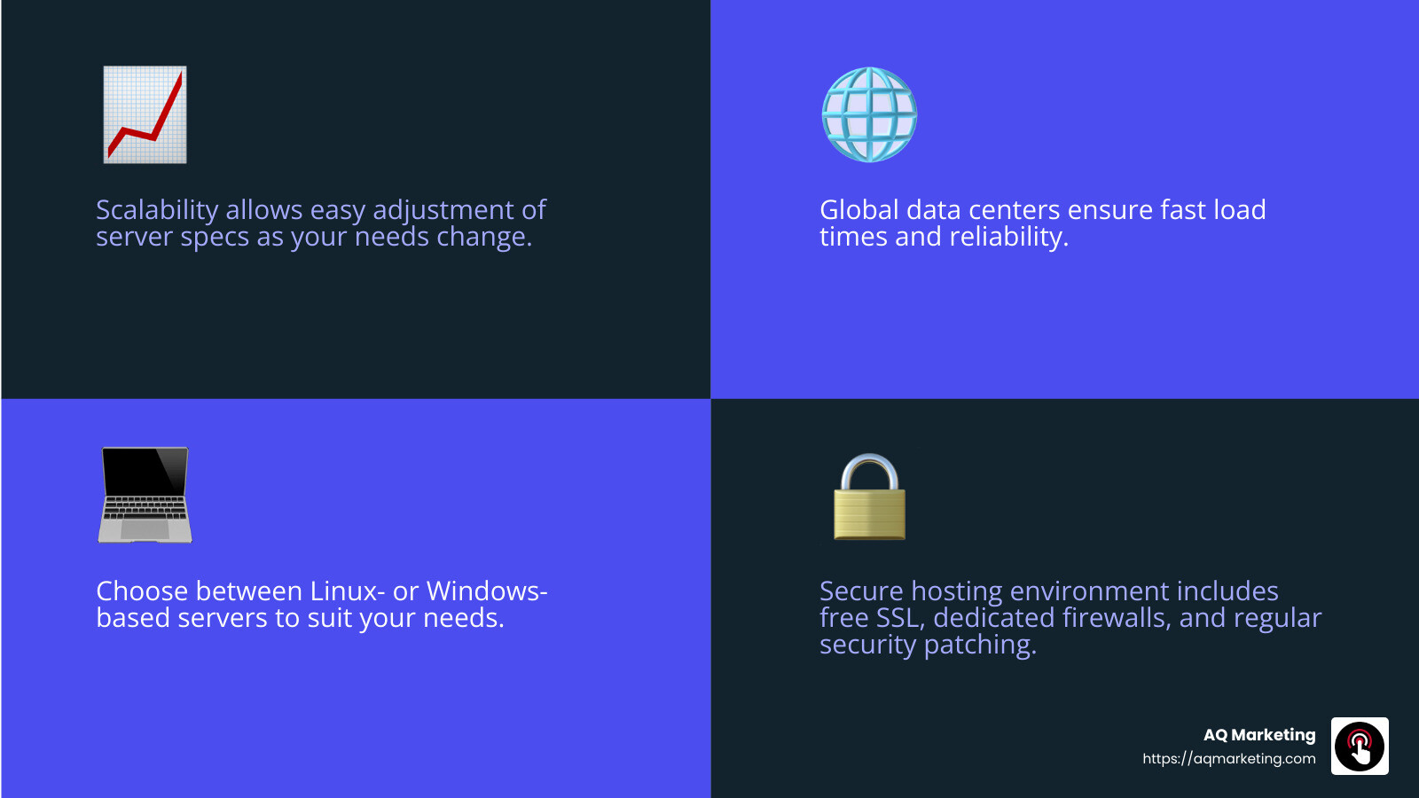 Cloud Hosting Features - top website hosting services infographic 4_facts_emoji_blue