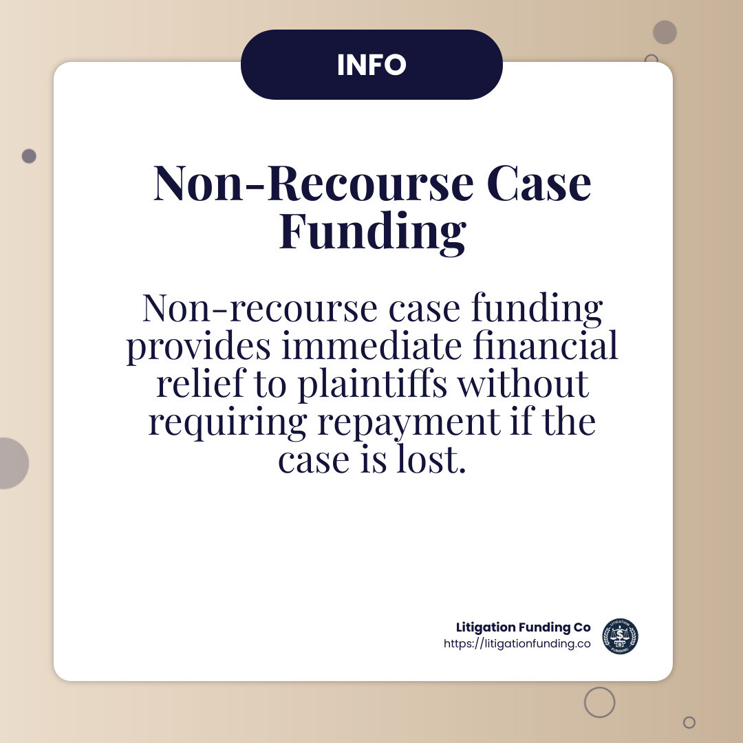 Non-Recourse Funding Stat - non-recourse case funding infographic simple-info-card