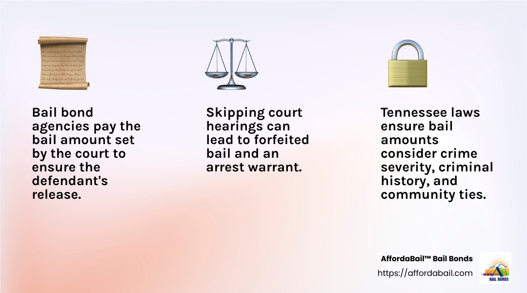 Understanding Bail Bonds - around the clock bail bonds clarksville tn infographic 3_facts_emoji_light-gradient