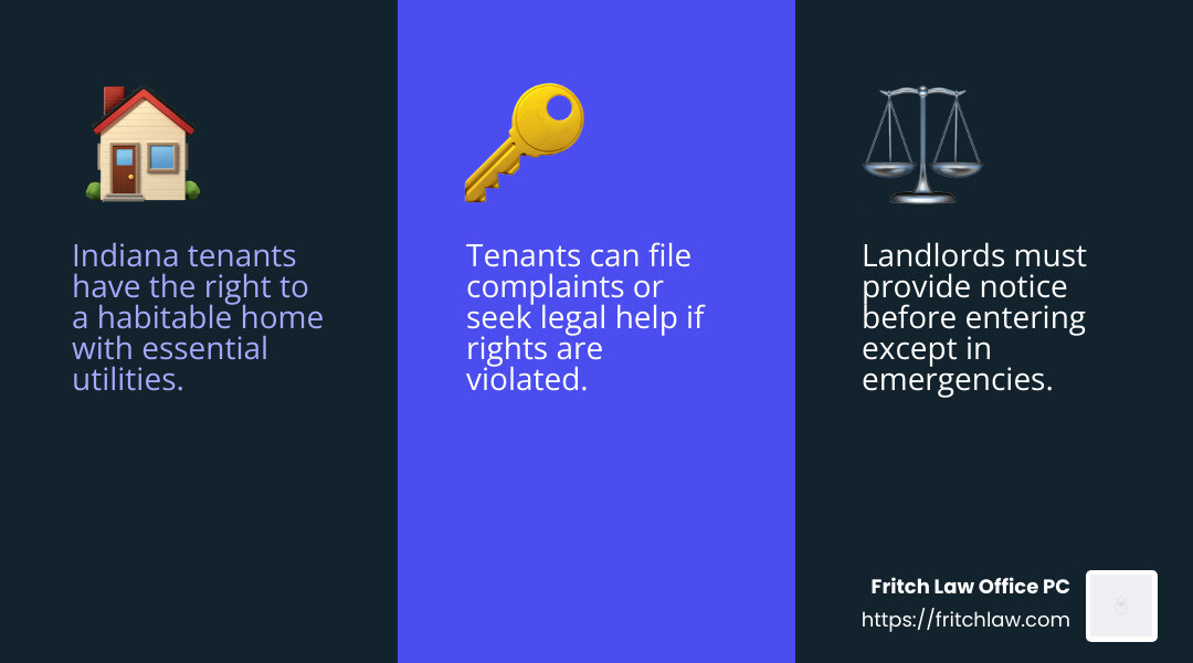 Legal assistance is available for tenants facing disputes - tenant rights indiana infographic 3_facts_emoji_blue