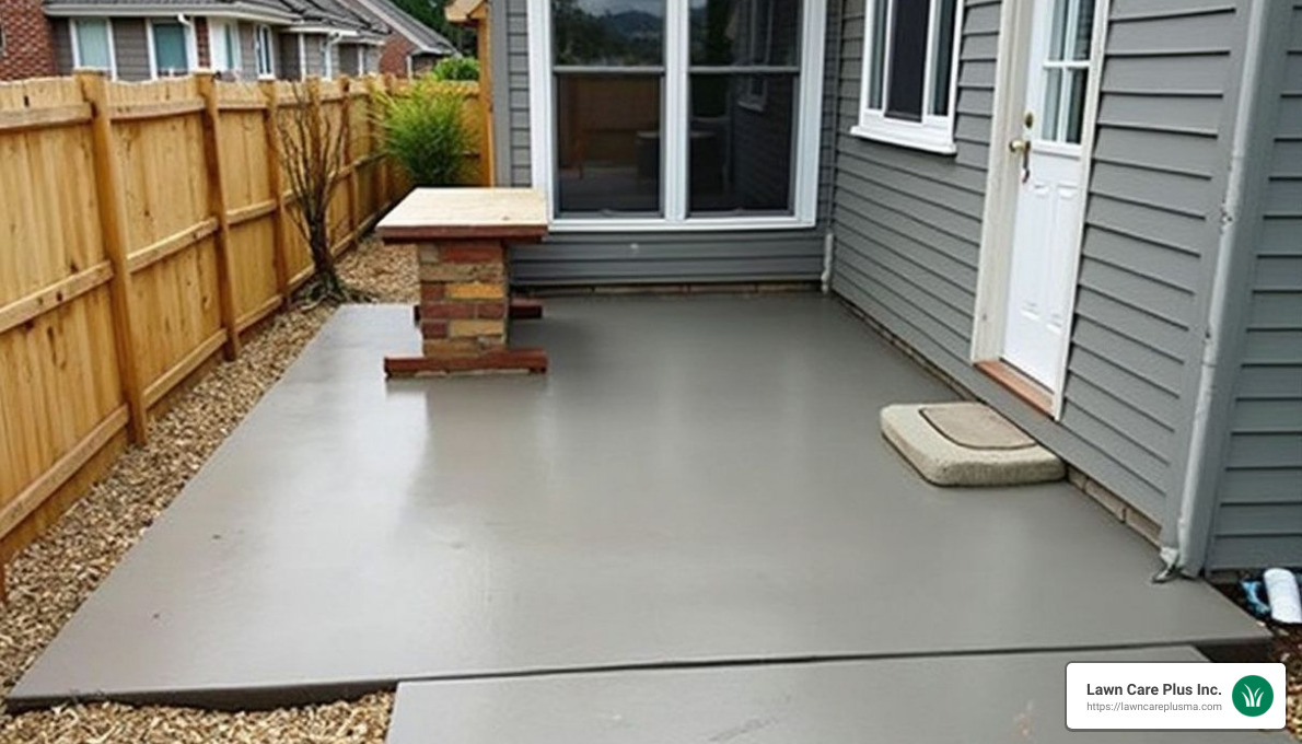 Concrete patio installation options - concrete patio install near me