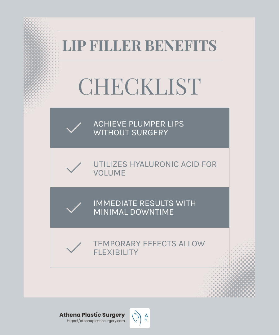 Immediate Results of Lip Fillers - lip filler treatment near me infographic checklist-light-blue-grey