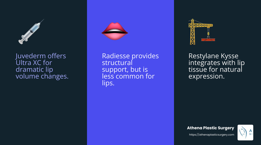 Types of Lip Fillers - lip filler treatment near me infographic 3_facts_emoji_blue