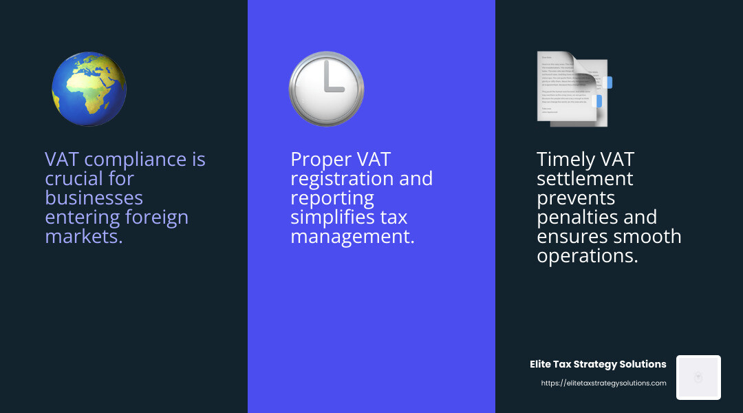 VAT compliance is essential for global businesses - vat compliance services infographic 3_facts_emoji_blue