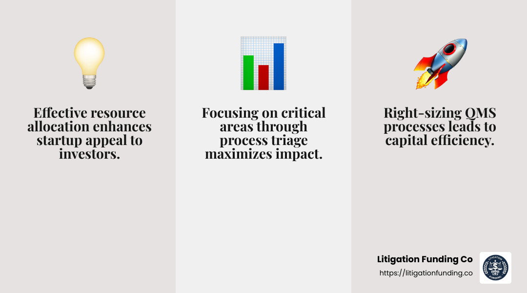 Capital Efficiency - how to raise funds for medical devices infographic 3_facts_emoji_grey