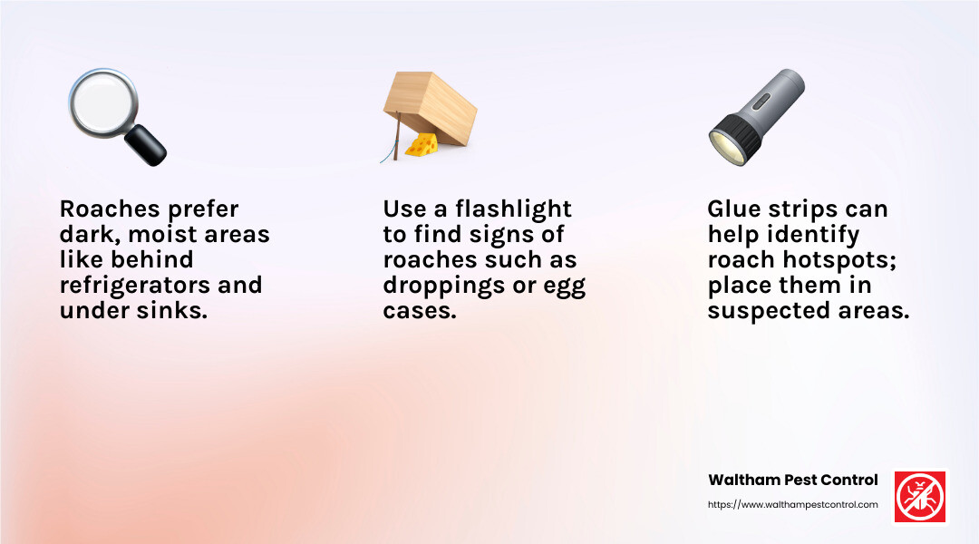 Roach Inspection Tips - roach exterminators near me infographic 3_facts_emoji_light-gradient