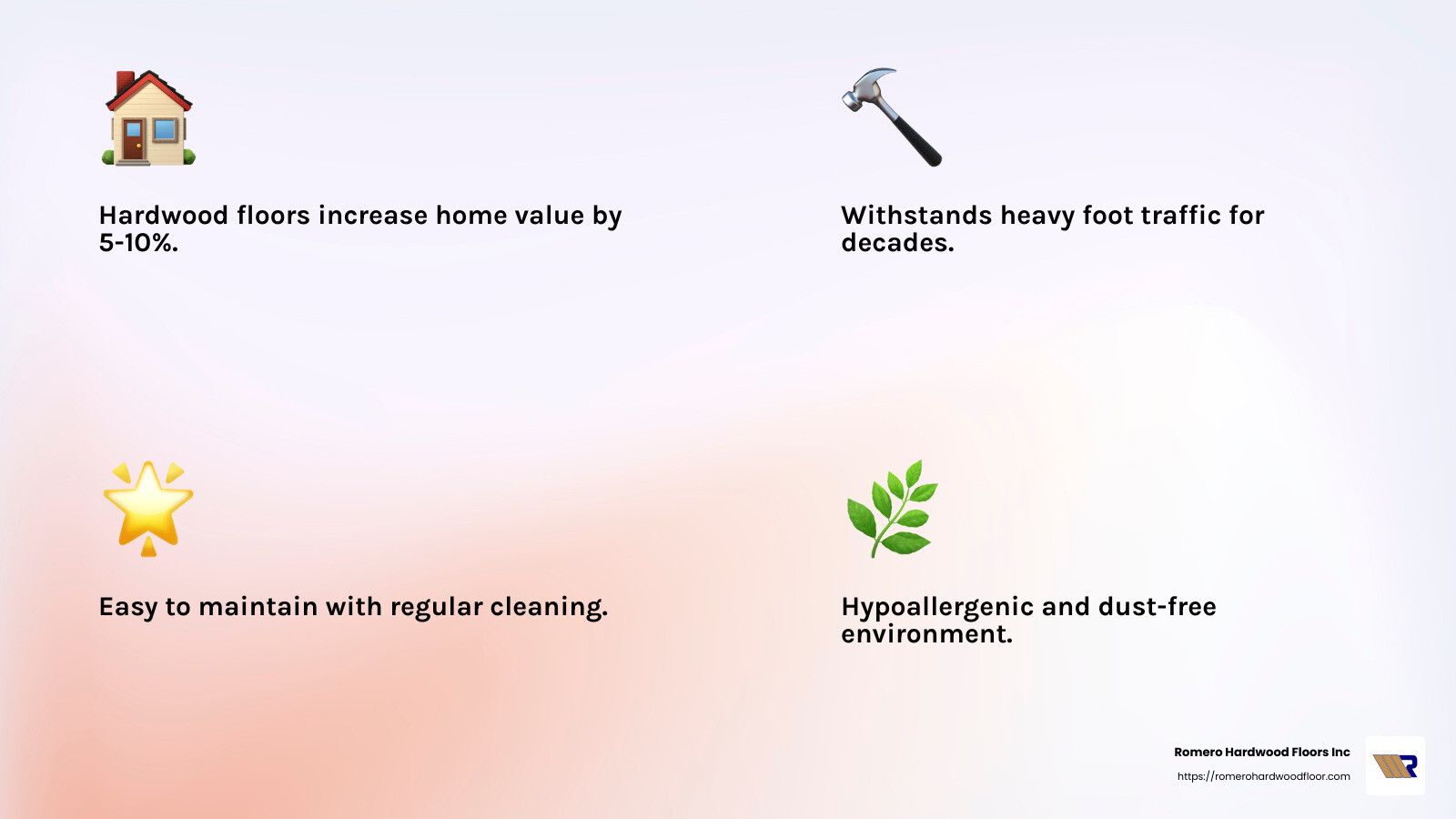 Refinishing value quote - residential flooring installation beverly ma infographic 4_facts_emoji_light-gradient