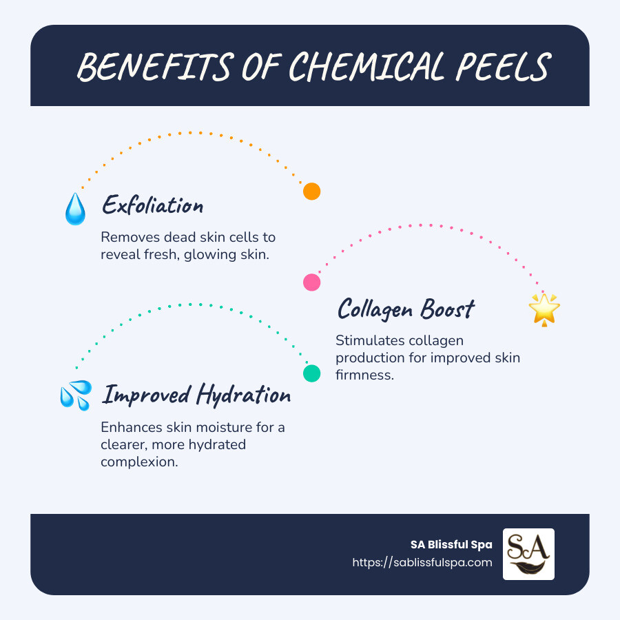Chemical Peel Benefits Infographic - benefits of chemical peel infographic infographic-line-3-steps-blues-accent_colors
