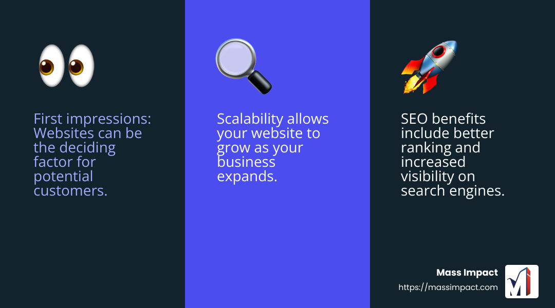 User experience improvement - Custom website design Jacksonville infographic 3_facts_emoji_blue