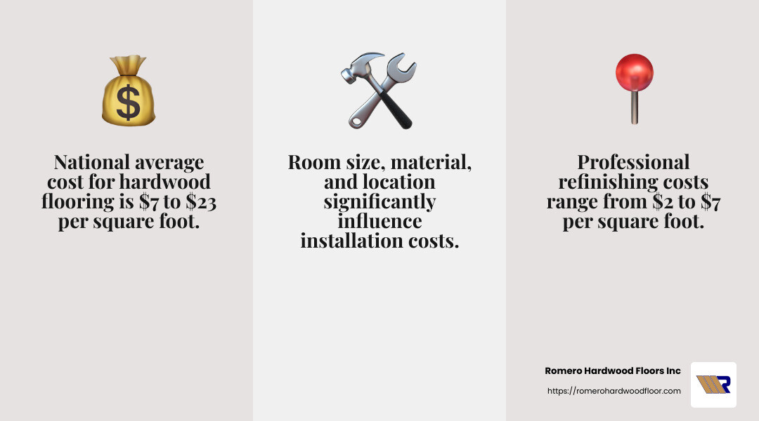 Factors affecting flooring costs - wood floors near me infographic 3_facts_emoji_grey