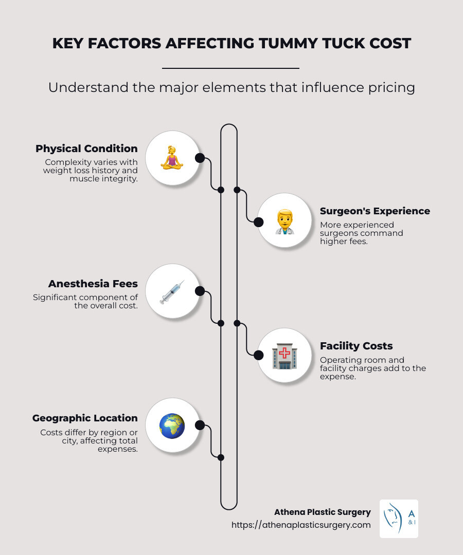 Breakdown of tummy tuck cost factors and average pricing by region - tummy tuck cost infographic infographic-line-5-steps-neat_beige Breakdown of tummy tuck cost factors and average pricing by region - tummy tuck cost infographic infographic-line-5-steps-neat_beige