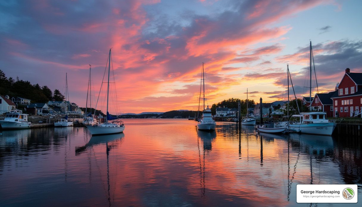 Rockport Harbor at Sunset - what to do in rockport massachusetts