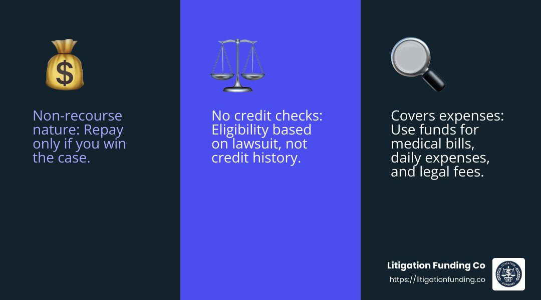 Financial relief from lawsuit loans - bsa lawsuit loans infographic 3_facts_emoji_blue