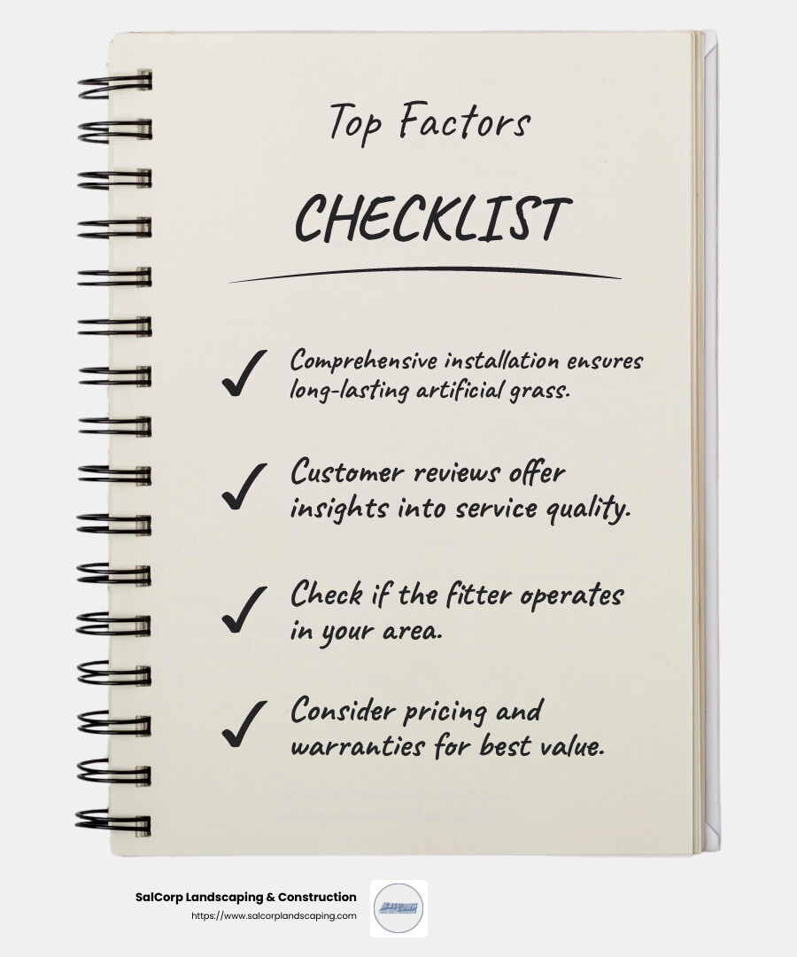 Customer satisfaction is a key indicator of quality service. - fake grass fitters near me infographic checklist-notebook