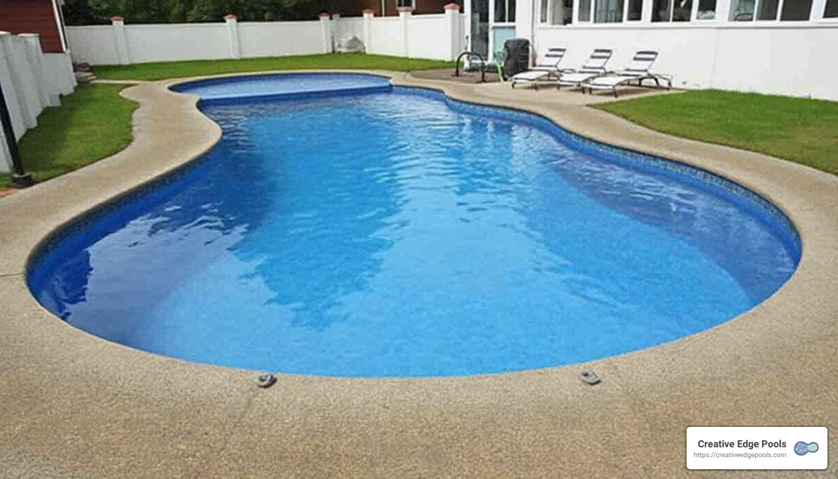 Colorful pool liner patterns - pool liner inground