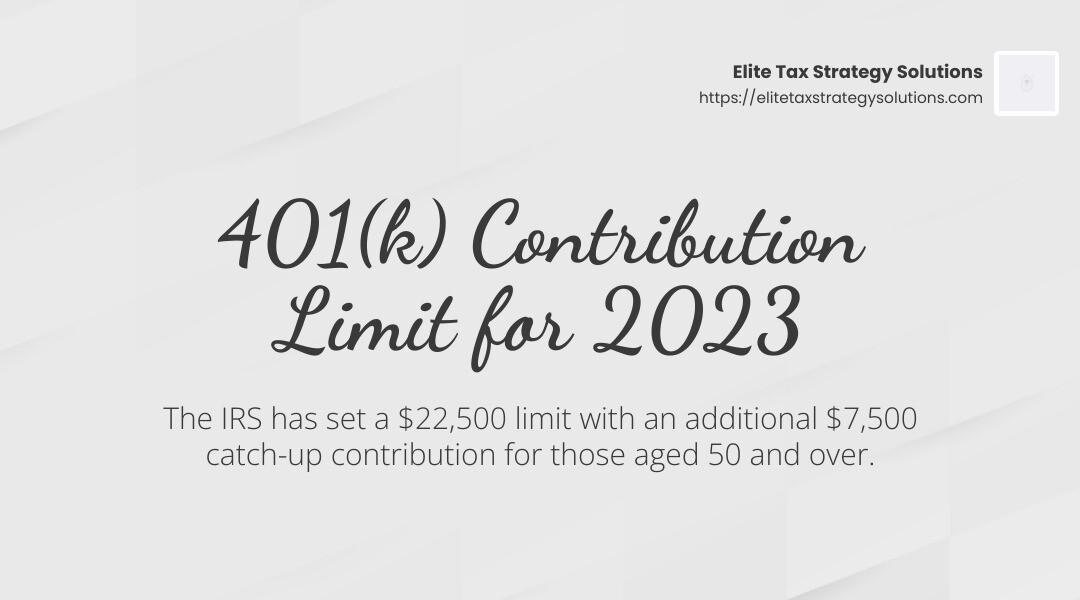 Contribution Limits - Comprehensive tax planning infographic simple-stat-landscape-light
