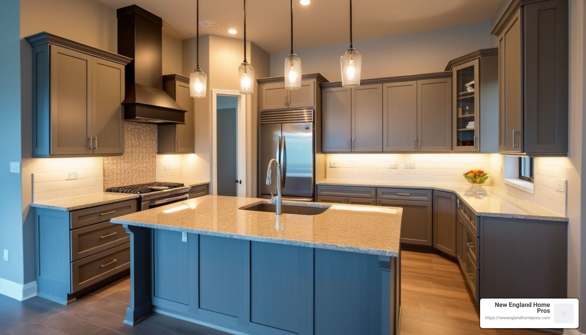 Custom kitchen design with unique layout and materials - bespoke kitchen designer