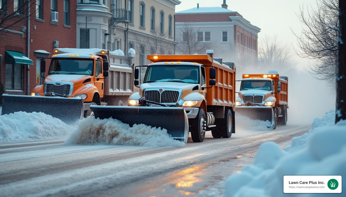 Lawn Care Plus Snow Management Equipment - commercial snow removal services