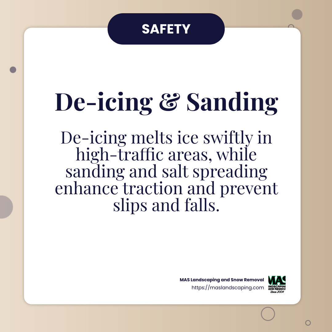 De-icing and Sanding - commercial snow removal services near me infographic simple-info-card