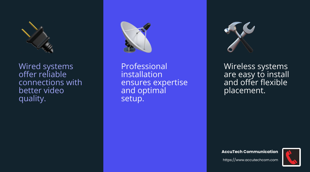 Installation Complexity - security camera installations infographic 3_facts_emoji_blue