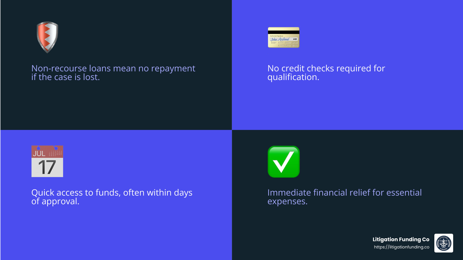Non-Recourse Loans: Risk-Free Borrowing - class action lawsuit loan companies infographic 4_facts_emoji_blue