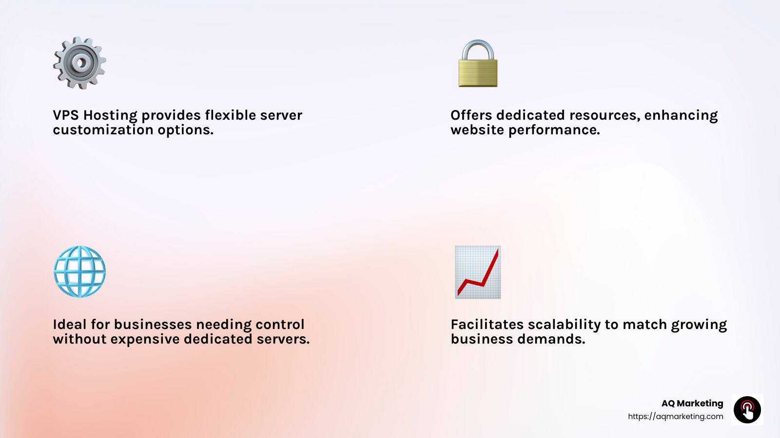 VPS Hosting Advantages - best web hosting services for small business infographic 4_facts_emoji_light-gradient