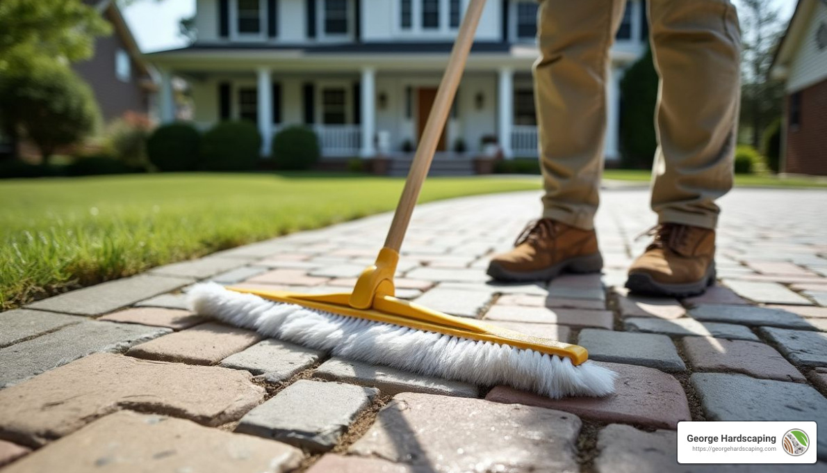 Regular cleaning with a broom or vacuum is crucial for maintaining your driveway's appearance. - can you make a driveway out of pavers