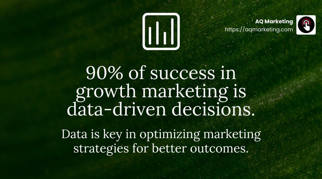 Data-Driven Marketing Insights - growth marketing services infographic simple-stat-landscape-green