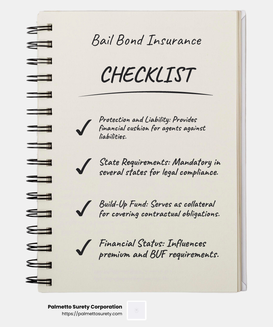 Reliable bail bond and insurance companies: our top picks 4 Bail bond insurance helps agents manage risks and meet obligations. - bail bond and insurance companies infographic checklist-notebook