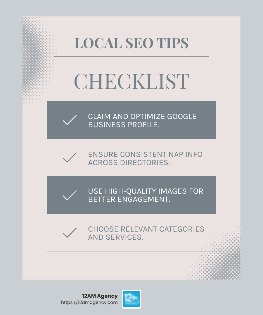 Google My Business optimization tips - SEO for intellectual property attorneys infographic checklist-light-blue-grey