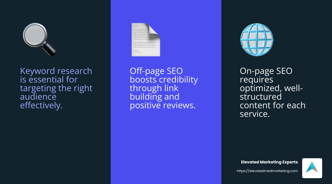 SEO keywords are crucial for online visibility - medical spa SEO services infographic 3_facts_emoji_blue