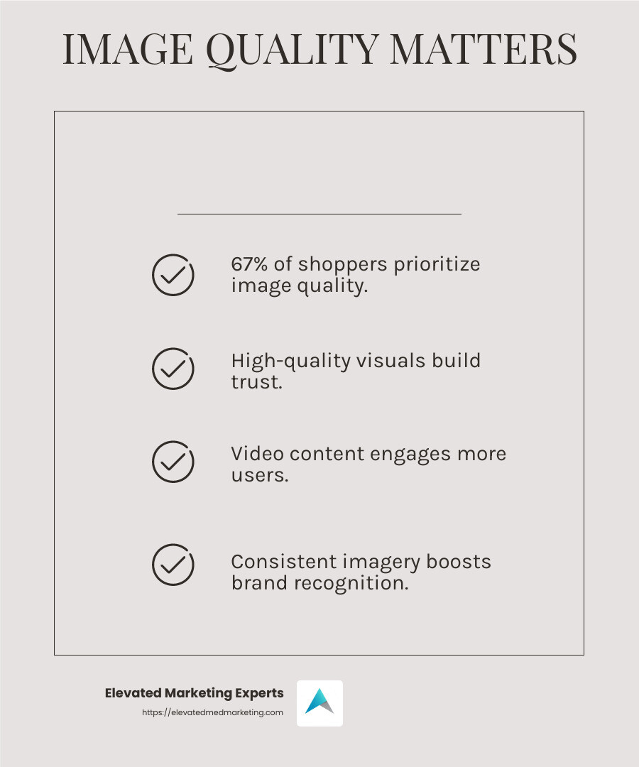 quote about image quality - medical spa SEO services infographic checklist-light-beige
